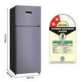 Bosch 243L, 2 Star, Frost Free Double Door Refrigerator | 6-in-1 Convertible Modes | 80min Convert | Touch Panel | Extend Cool up to 18 hrs | SuperFreeze (CTC27U12VI, Dark Lake, 2026)