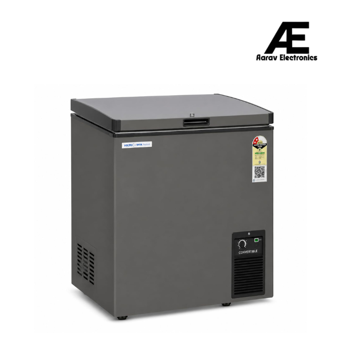 Voltas Convertible Deep Freezer, Single Door, Top-Open, Grey, CVF191SA3-P-GE(2026 latest model),2 Star
