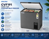 Voltas Convertible Deep Freezer, Single Door, Top-Open, Grey, CVF191SA3-P-GE(2026 latest model),2 Star