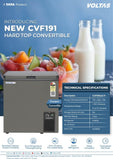 Voltas Convertible Deep Freezer, Single Door, Top-Open, Grey, CVF191SA3-P-GE(2026 latest model),2 Star