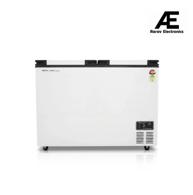 Voltas CVF406DA5-W-WA 361 L Double Door Convertible Deep Freezer (White)