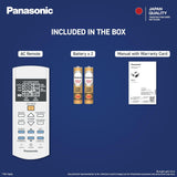 Panasonic 1.5 Ton 3 Star Fixed Speed Window AC (Copper Condenser, 48°C Oper., 2-Way, PM0.1 Filter, Powerful Mode, CW-LN183CM, White)