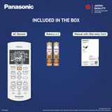 Panasonic 1.5 Ton 3 Star Inverter Window AC (50°C Oper., Copper Cond., 8in1 Convertible, 2-Way, PM0.1 Filter, ECO Mode, Powerful Mode, CW-LU183CG, White)