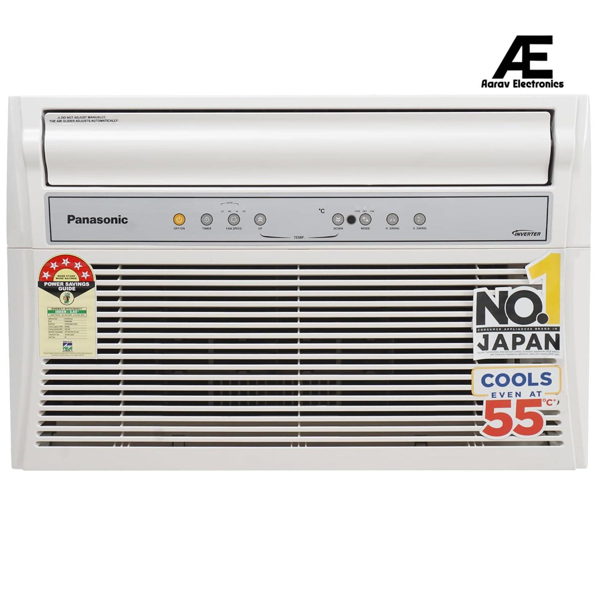 Panasonic 1.5 Ton 5 Star Inverter Window AC (Copper Condenser, PM 0.1 Filter, Eco Mode, Powerful Mode, CW-XN185BGT, White)