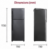 LG GLT4626TEMC 466L 2 Star Frost Free Double Door Convertible Refrigerator with Smart Inverter Compressor, Wi-Fi, Door Cooling+™, Smart Diagnosis™, Ebony Sheen (2026 Model)