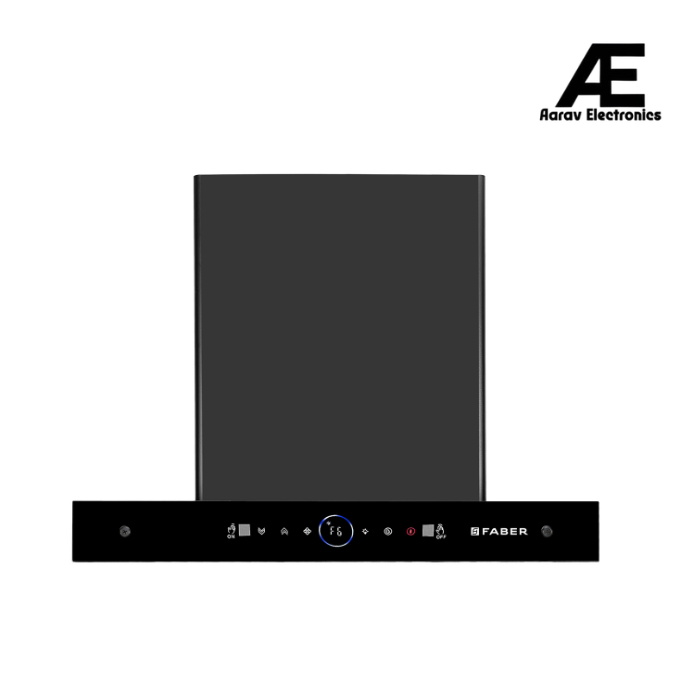 Faber 60 cm 1500 m³/hr Autoclean Kitchen Chimney (HOOD DAZZLE BLDC FL HC BK 60, Filterless technology, Touch & Gesture with Remote control, Black)
