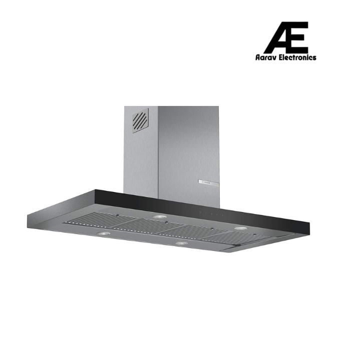 Bosch Serie- 4 Island hoods 90 cm 800 m3/hr Stainless steel Chimney (DIB098G50I, 3 Baffle Filters, Steel/Silver)