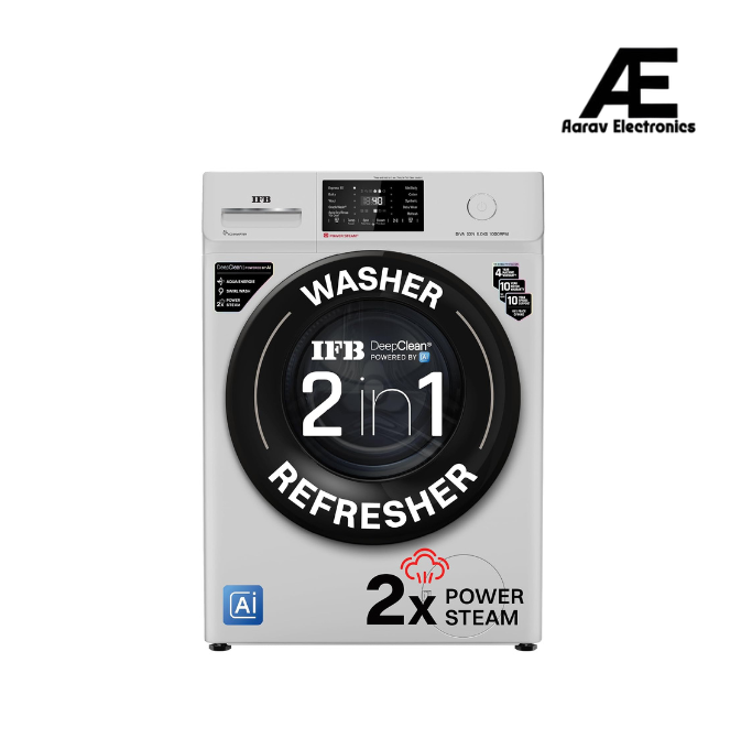 IFB 6 Kg 5 Star with 9 Swirl Wash, Steam Refresh, Eco Inverter Motor, DeepClean® Ai Powered Fully Automatic Front Load Washing Machine (DIVA GXN 6010 CMS, 2X Power Steam®,Inbuilt Heater, Grey)