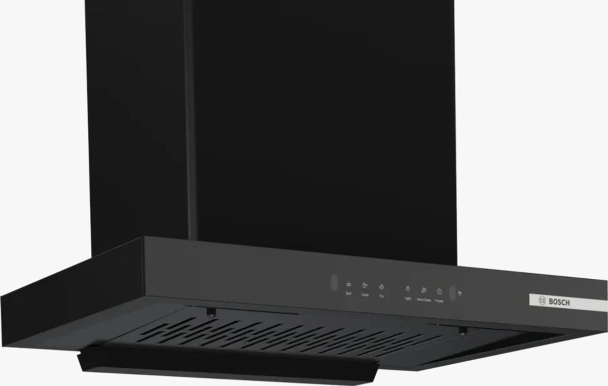 BOSCH DWB68IJ60I Auto Clean Wall Mounted Black 1300 CMH Chimney