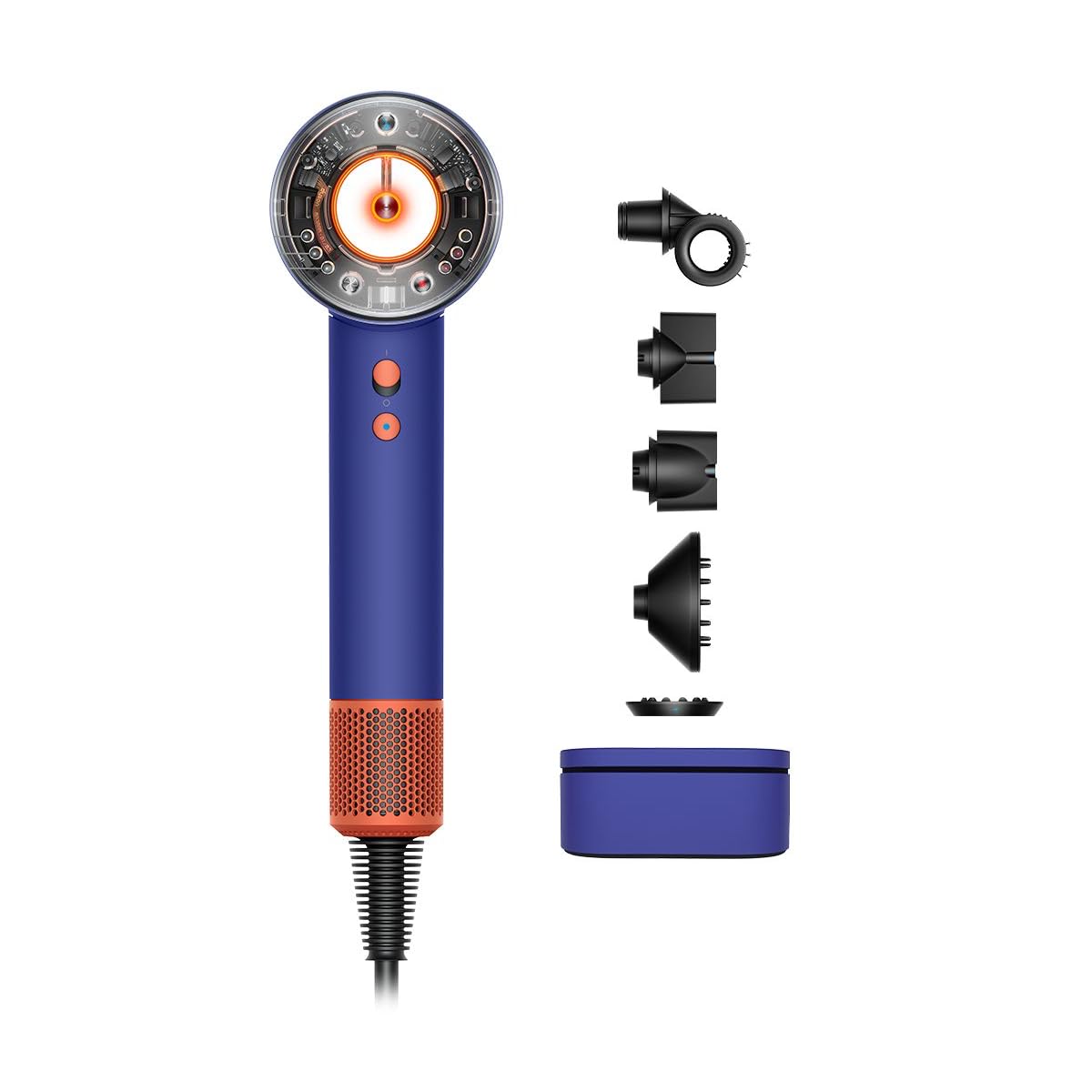 Dyson Supersonic Nural™ Intelligent Hair Dryer|Protects Scalp Health|Fast Drying|No Heat Damage|5 Attachments|7 Styling, 3 Speed & 3 Heat Settings|Unisex Usage|2 Year Warranty
