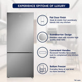 Electrolux 425L 1 Star Double Door Refrigerator with AI CoolAssist, Bottom Mount Freezer, GreenZone Technology, Cooling 360, Inverter, Frost Free, UltimateTaste 700, EBE4302C-S, Stainless Steel