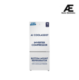 Electrolux 425L 1 Star Double Door Refrigerator with AI CoolAssist, Bottom Mount Freezer, GreenZone Technology, Cooling 360, Inverter, Frost Free, UltimateTaste 700, EBE4302C-W, White