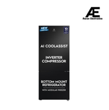 Electrolux 496L 1 Star Double Door Refrigerator with AI CoolAssist, Bottom Mount Freezer, GreenZone Technology, Cooling 360, Inverter, Frost Free, UltimateTaste 700, EBE5002C-B, Matte Charcoal Black