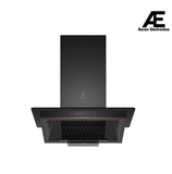 Electrolux 60cm Straight Glass Chimney for up to 180 sqft Kitchen, AutoClean, UltimateTaste 500, Black, ECC6681G