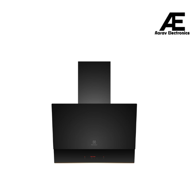 Electrolux 60cm Slope Chimney for up to 195 sqft Kitchen, UltimateTaste 500, Black, ECS6081G