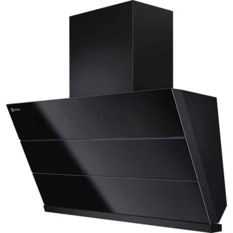 Electrolux 90cm Slope extractor Chimney for up to 500 sqft Kitchen, Filter-Free, PowerBoost, UltimateTaste 700, Stainless Steel, (ECS9941GB,Black Metal)