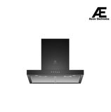 Electrolux 60cm T-Box Chimney for up to 210 sqft Kitchen, UltimateTaste 500, Black, ECT6623B