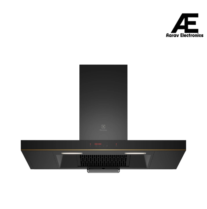 Electrolux 90cm T-Box Chimney for up to 180 sqft Kitchen, AutoClean, UltimateTaste 500, Black, ECT9281G
