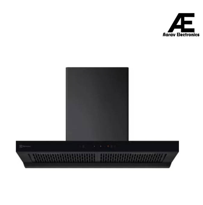 Electrolux 90 cm 700 Series chimney extractor hood Wall Mounted Chimney (Auto-HeatClean, ECT9841KB,Black)