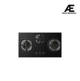 Electrolux 3 Burner Auto Ignition Glass Top 90cm Built-in Gas Hob, UltimateTaste 700, Black, EHG9351BC