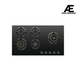Electrolux 5 Burner Auto Ignition Glass Top 90cm Built-in Gas Hob, UltimateTaste 300, Black, EHG9530BC