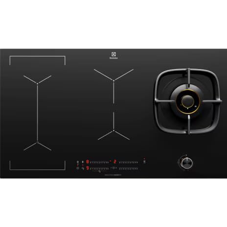 Electrolux 90cm Ultimate Taste 900 built-in hybrid induction hob with 4 cooking zones EHH957BE