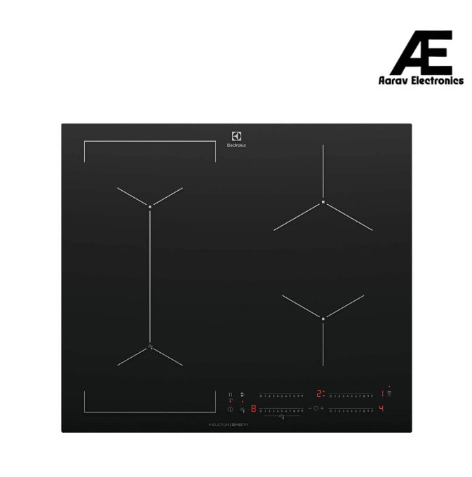 Electrolux EHI645BE 60CM Black Touch Controls Ultimate Taste 700 with 4 cooking zones 8mm Thickness Tempered Glass Built-In Induction Hob