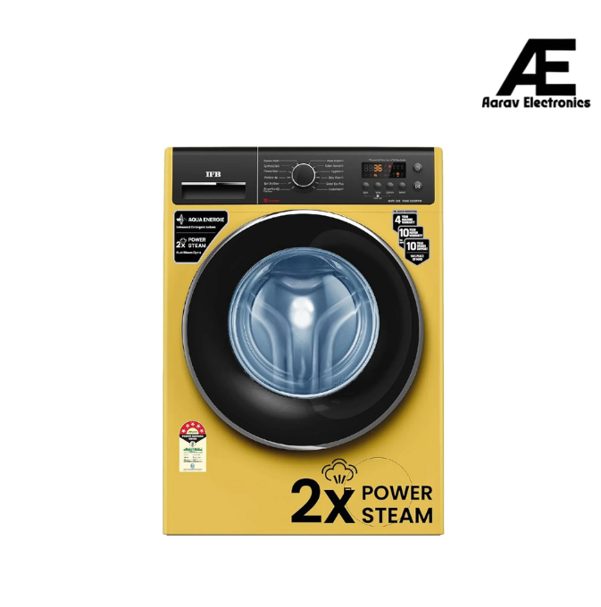 IFB 7 Kg 5 Star Front Load Washing Machine 2X Power Steam (ELITE ZLS 7012, Yellow, In-built Heater, 4 years Comprehensive Warranty)