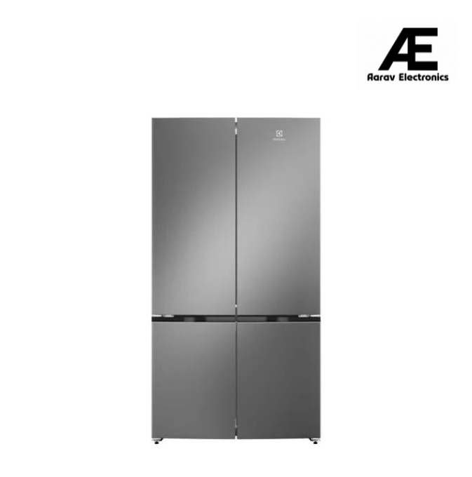 Electrolux 547L Frost Free Side by Side Quad Door Refrigerator, GreenZone Technology, Inverter Compressor, EvenTemp, UltimateTaste 600 Series, (EQE5400D-S,Stainless Look like)