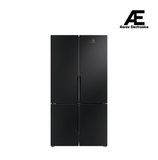 Electrolux 4‑Door Multi‑Door Refrigerator (564L Net), AI Cool Assist, Energy‑Efficient Inverter Compressor, 360° Cooling, French Door Design, Premium Black Finish – EQE5700D‑B