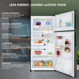 Electrolux 536L Frost Free Double Door Refrigerator with AI AutoSense, GreenZone AHC Technology, Inverter Compressor, Matte Charcoal Black Steel, UltimateTaste 700, ETM5002C-B