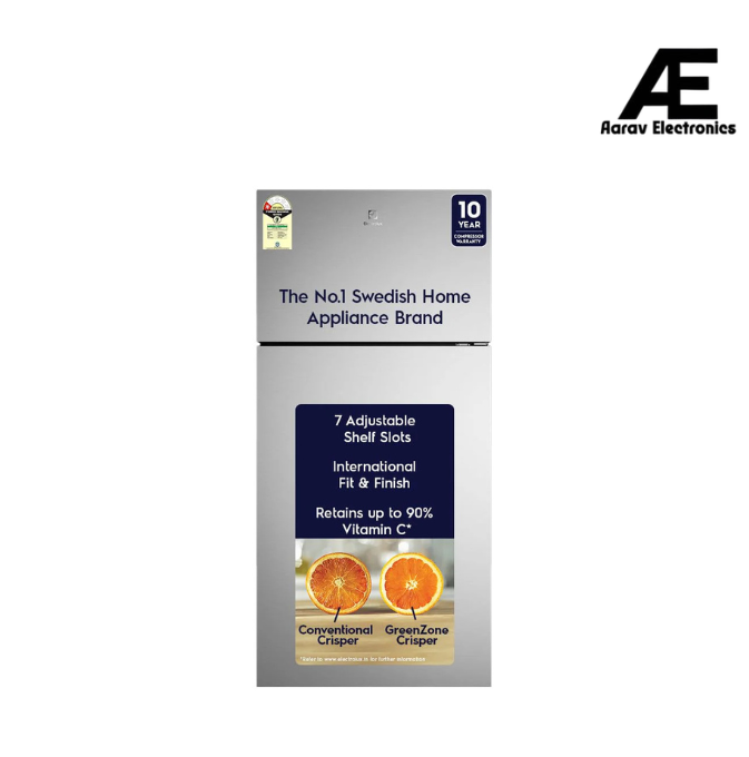 Electrolux 503L 1 Star AI AutoSense Inverter Frost Free Double Door Refrigerator, GreenZone AHC Technology, UltimateTaste 700, ETM5002C-S, Brush Neutral Steel