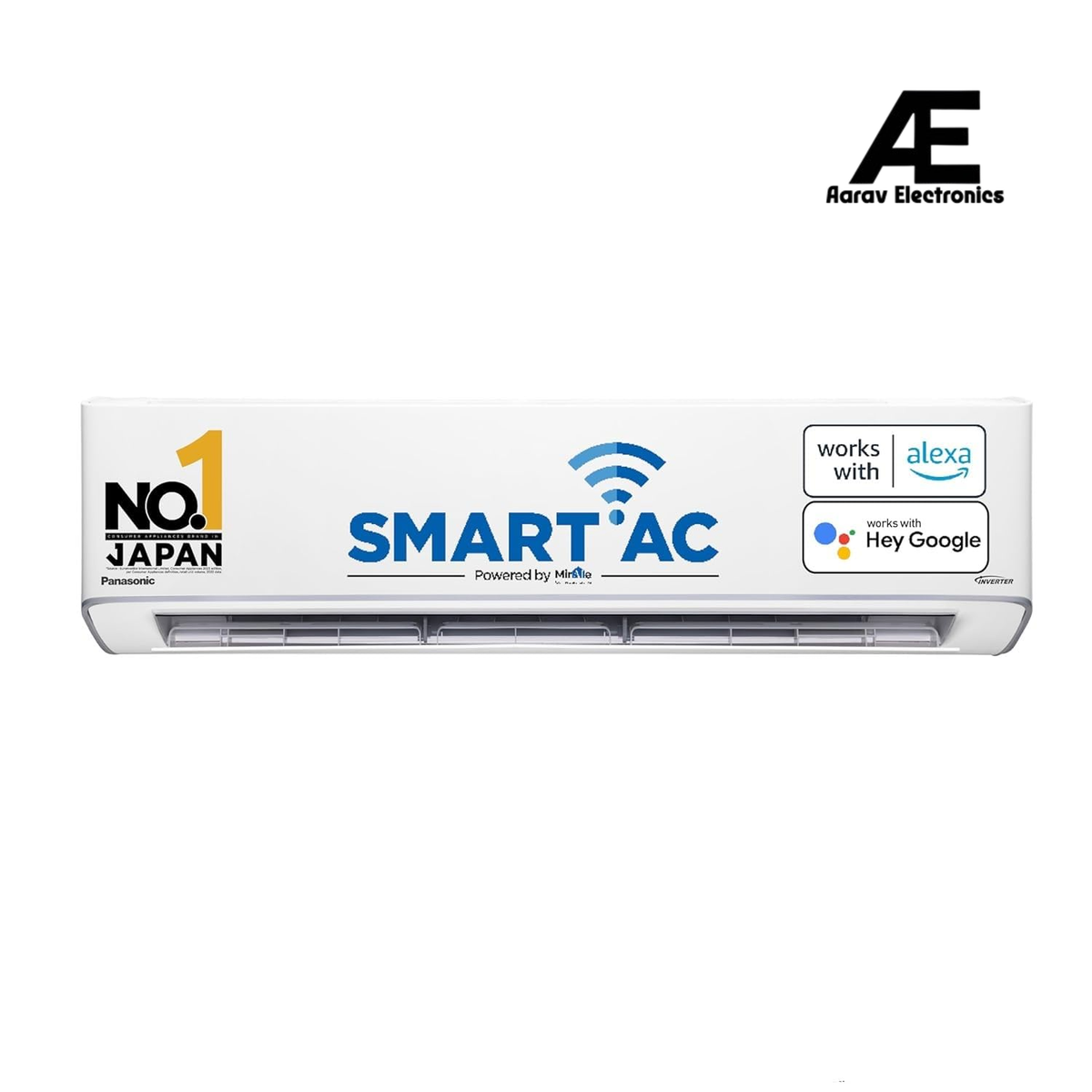 Panasonic 2 Ton 5 Star Wi-Fi Inverter Smart Split AC (Copper Condenser, 7 in 1 Convertible with True AI Mode, 4 Way Swing, PM 0.1 Air Purification Filter, CS/CU-EU24AKY5FM, White)