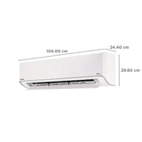 Panasonic EU 8 in 1 Convertible 2Ton 5Star Inverter Split Smart AC with AI & Voice Assistant High Air Flow, Converti8,4Way Swing,55°Tested Compressor,Crystal clean(2026 Model,Copper,CS/CU-EU24CKY5FM)