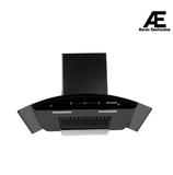 Faber90cm 6 way Silent Suction,1250m3/hr, Autoclean Chimney, 12Yr Warranty on Motor(2Yr Comprehensive) Autoclean Alarm(HOOD EVEREST 3D IN HC SC FL LG 90, Filterless, Touch&amp;Gesture Control, Light Grey)
