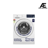Electrolux 9kg 5 Star EcoInverter Fully Automatic Front Load Washing Machine, Full Load Vapour Wash for Sustainable Clothing, Hygienic Care, White, UltimateCare 300, EWF9024D3WB