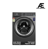 Electrolux 9kg 5 Star Front Load Washing Machine, AutoSense Technology, Full Load Steam Wash, Hygienic Care, EcoInverter Motor, UltimateCare 300, EWF9024M3SB, Dark Silver