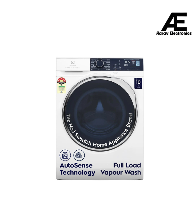 Electrolux 9kg / 6kg 5 Star Fully Automatic Front Load Washer Dryer with UltraMix, Full Load Vapour Wash for Sustainable Clothing, Hygienic Care, EcoInverter, White, UltimateCare 500, EWW9024P5WB