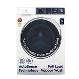 Electrolux 9kg / 6kg 5 Star Fully Automatic Front Load Washer Dryer with UltraMix, Full Load Vapour Wash for Sustainable Clothing, Hygienic Care, EcoInverter, White, UltimateCare 500, EWW9024P5WB