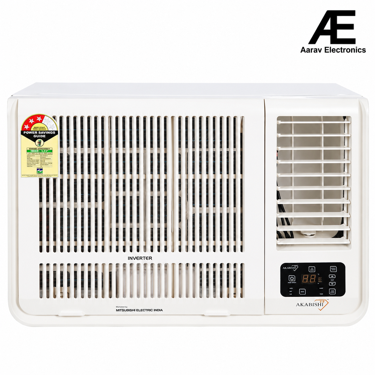 Mitsubishi Electric 1.5 Ton 3 Star Inverter Window AC (Copper Condenser, R32, EWY-AS18SG-AA1)