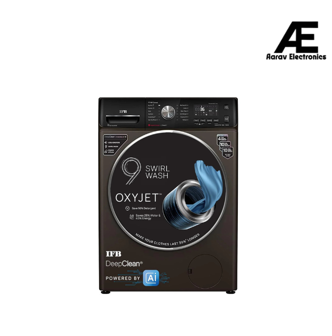 IFB 9 Kg 5 Star AI Eco Inverter Fully Automatic Front Load Washing Machines with Wifi (EXECUTIVE MXC 9014 SSLC, Mocha, Oxyjet™ 9 Swirl Wash, 4 Years Comprehensive Warranty)