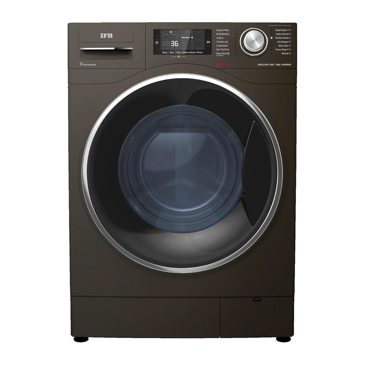 IFB 10 kg Fully Automatic Front Load Washing Machine with Power Steam,Moca, (EXECUTIVE MXS ID 1014)