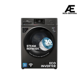 IFB 9 Kg 5 Star, DeepClean® Technology, AI Powered, WiFi, Fully Automatic Front Load Washing Machine (EXECUTIVE OXN 9014 CMS, PowerSteam®, 9 Swirl, Steam Refresh, Inbuilt Heater, Eco Inverter, Onyx)