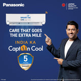 Panasonic 1.5 Ton 3 Star Hot & Cold Wi-Fi Inverter Smart Split AC (Matter/MirAIe, AI, -10~55°C Oper., Copper Condenser, 8in1 Convertible, 4-Way, PM 0.1 Filter, CS/CU-EZ18CKYXFM,White, New BEE rated)