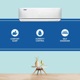 Blue Star FA212DXU 1 Ton 2 Star Fixed Speed Split AC, Copper Condenser, 4-Way Swing, Turbo Cool (2026)