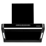 Faber Pinnacle 60cm 1500m³/hr Autoclean Chimney|Digital Display|Filterless|Slant Body|T-Shape Panel|Touch+Gesture|12Yr on Motor,5Yr Comprehensive Warranty by Faber|Hood Pinnacle FL HC BK 60,Matt Black