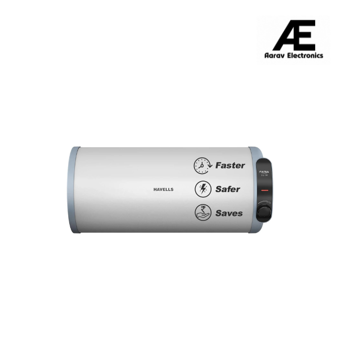 Havells Fabia Slim 15L Horizontal Right Storage Water Heater(Geyser)|Faster Heating|Safer to use|Saves electricity|Anti Rust Tank|Incoloy Element|7 Year Tank Warranty| Free Installation &amp; Flexi Pipes