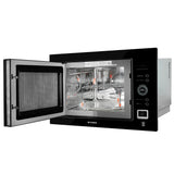 Faber 25 L Built-in Microwave Oven with Microwave, Grill & Convection, 10 Auto Cook Menus & Black Glass Finish - FBIMWO 25L CGS BK