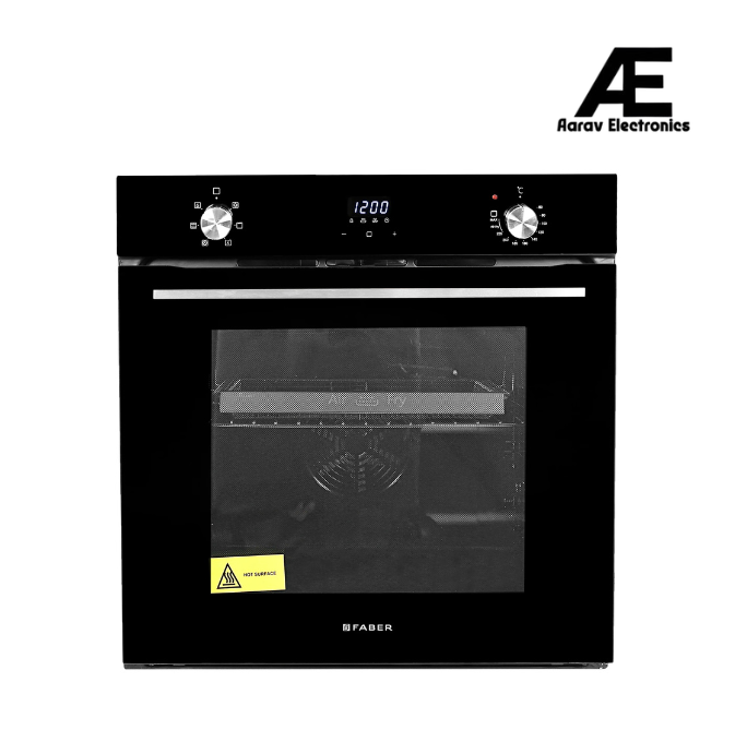 Faber 83 L Built-in Electric Oven with 6 Cooking Functions, Air Fry & 3D Hot Air Circulation - FBIO 83L 6F AF BK