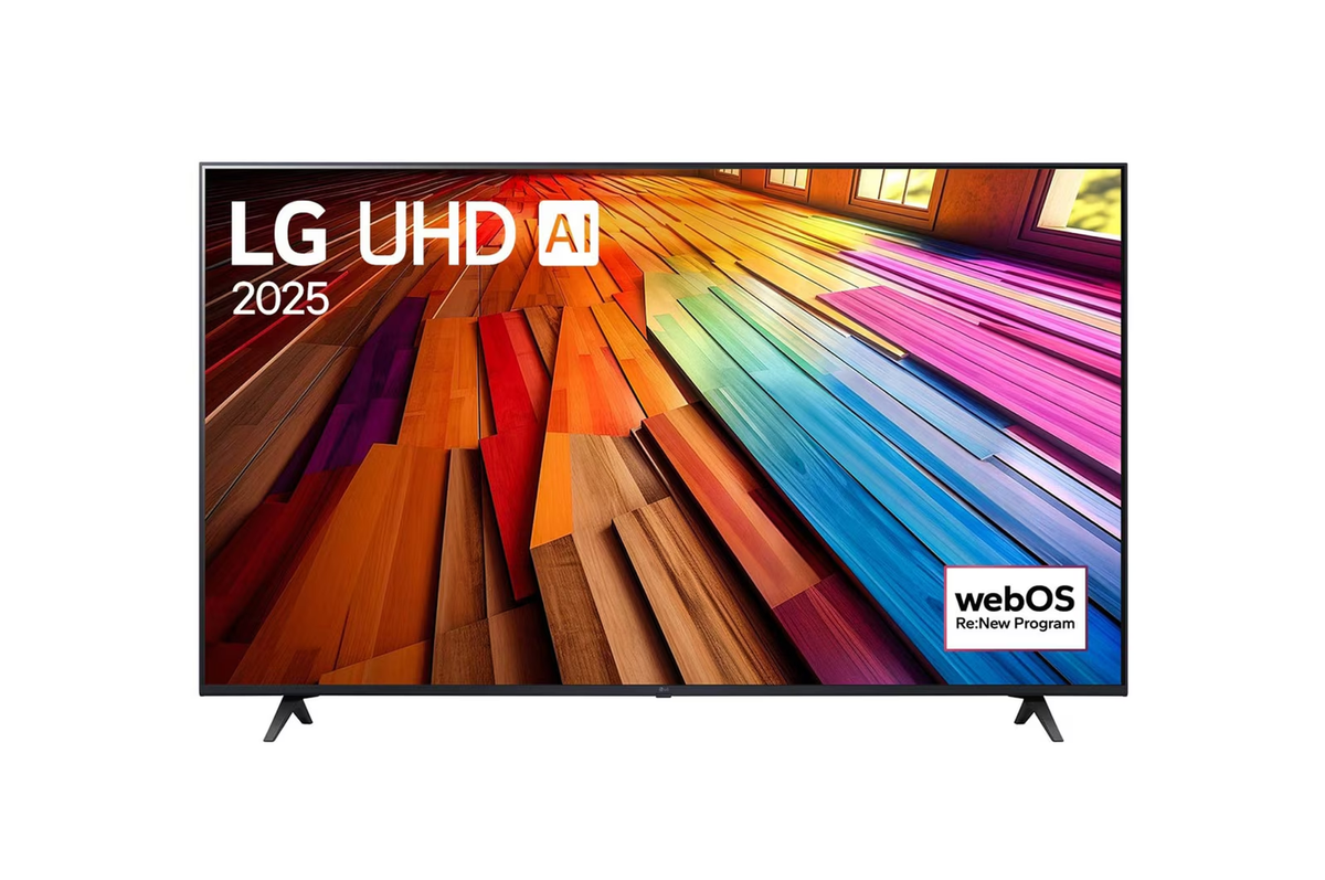 LG 164cm (65) 4K UHD AI TV (65UT80406LA), α5 Gen7 AI Processor, FILMMAKER MODE™, AI, ThinQ™ (Wi-Fi), Thin-Bezel